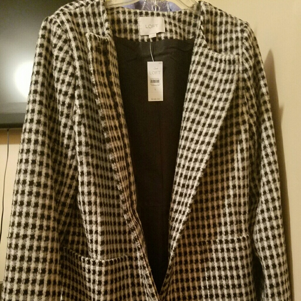 Loft checkered coat!